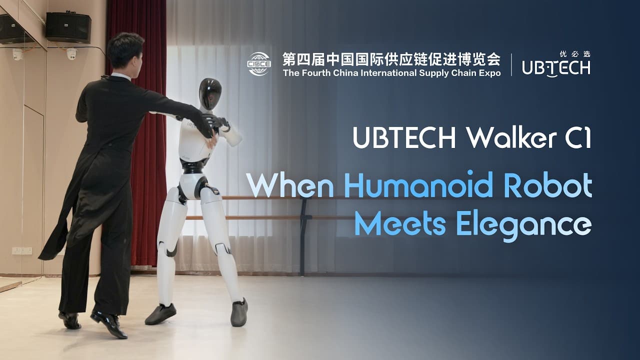 UBTECH Walker C1 humanoid robot performing with human dancers in UBTECH's official video