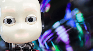 iCub humanoid robot close-up from the official iCub website