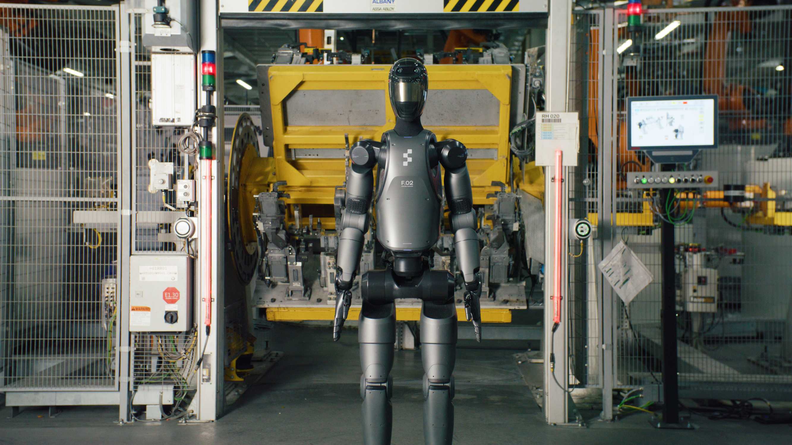 Figure 02 humanoid robot at BMW Group Plant Spartanburg