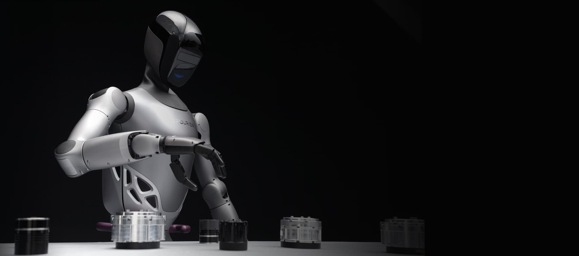 Fourier GR-2 humanoid robot demonstrating manipulation on Fourier's official product page